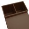 Dacasso Chocolate Brown Leatherette Coffee Condiment Organizer AG-3328 - alternate 2
